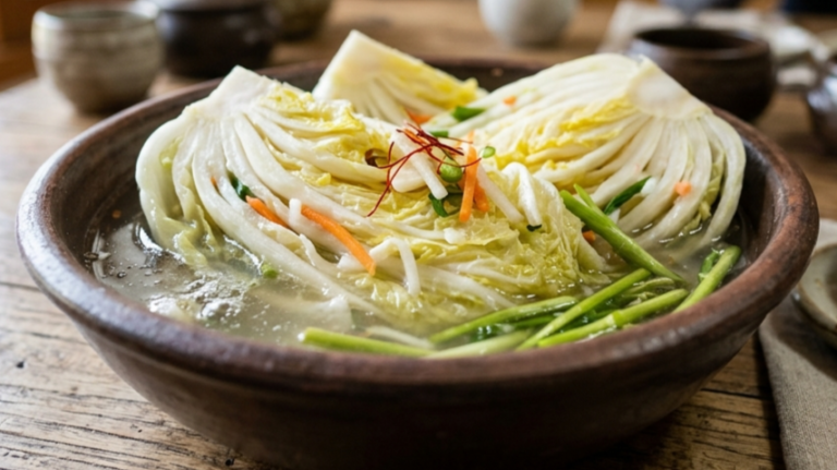 White Kimchi Recipe – Clean Flavor Without Chili