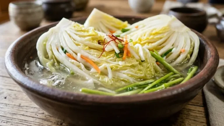 Baek kimchi Korean white kimchi without chili pepper