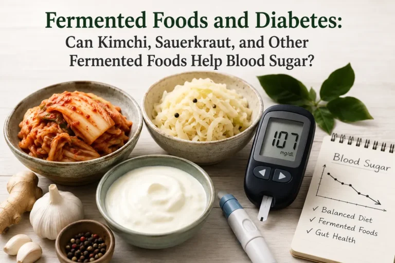 Fermented foods and blood sugar management kimchi and diabetes research