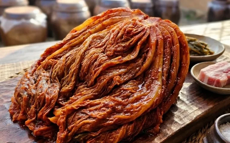 Mukeunji deeply aged Korean kimchi fermented for months